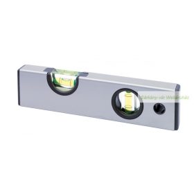   Vízszintmérő, 20 x 5 x 2 cm - 2 vízmértékkel és akasztóhurokkal