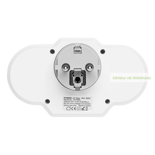 USB-s hálózati töltő adapter éjszakai fénnyel