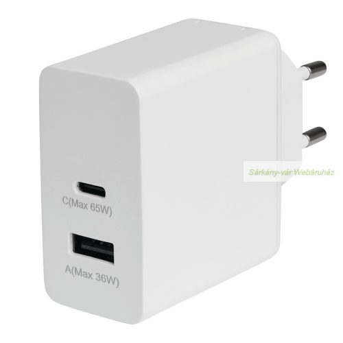 ENDLESS POWER USB-s hálózati töltő adapter, max.65W