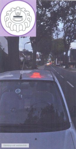 Motorway elakadásjelző lámpa, Ø9,9 x 3,5 cm