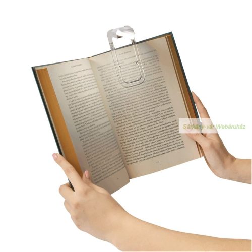 FLIPCLIP újratölthető LED olvasólámpa, fehér - 10,8 x 4,7 x 1,3 cm