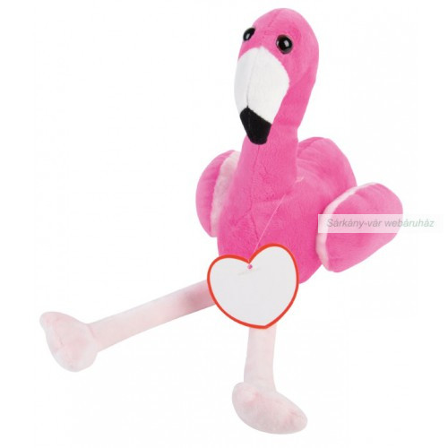 Plüss flamingó, 32 cm.