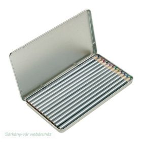   SILVERSTAR színes ceruza fémdobozban 12 db, 18,5 x 10,2 x 1 cm