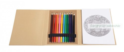 COLOURFUL BOOK rajzkészlet, színezővel, 21 × 15 × 2 cm