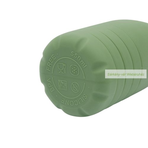 BIG GETS SMALL szilikon, összecsukható sportkulacs, 550ml