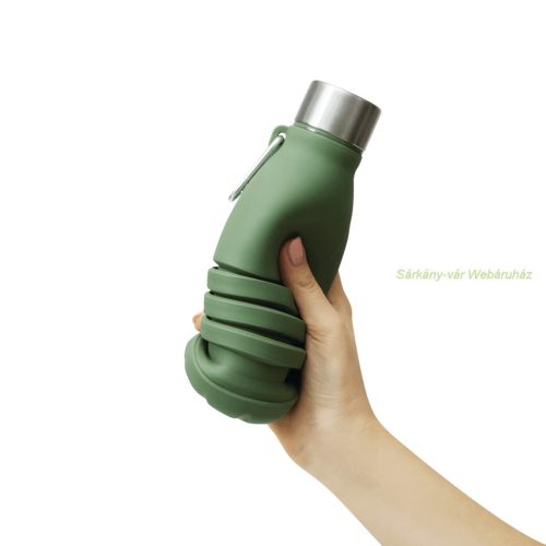 BIG GETS SMALL szilikon, összecsukható sportkulacs, 550ml