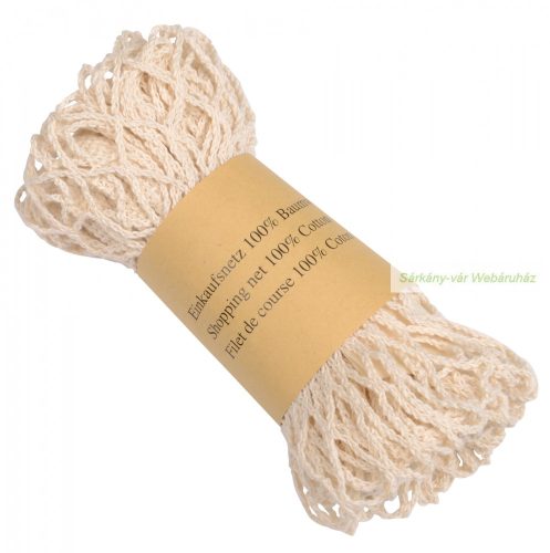 Pamut hálós szatyor közepes, 40 x 35 cm