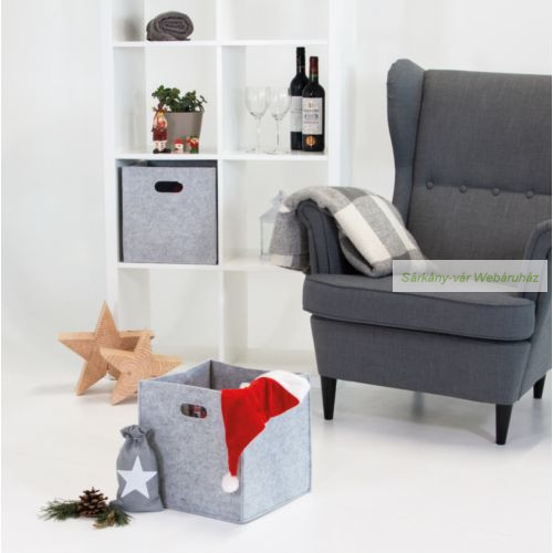 HYGGE filc tárolódoboz, 31 x 31 x 31 cm