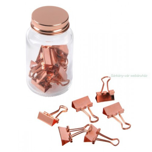 COPPER CLIP gemkapocs, iratcsipesz, üvegben, 200 db