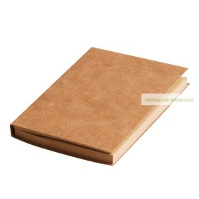 ADHERE öntapadós jegyzettömb, barna - 10,1 x 7,2 x 0,9 cm