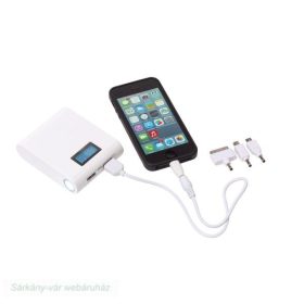    GIGAWATT powerBank hordozható mobiltöltő, 9.000 mAh,  9 x 7,3 x 2,3 cm