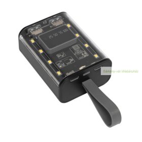 OPEN SOURCE powerbank 6000 mAh, zseblámpa