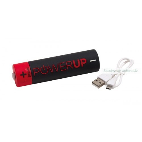 POWER UP powerbank 2600mAh, okos telefonhoz, iPhone-hoz,