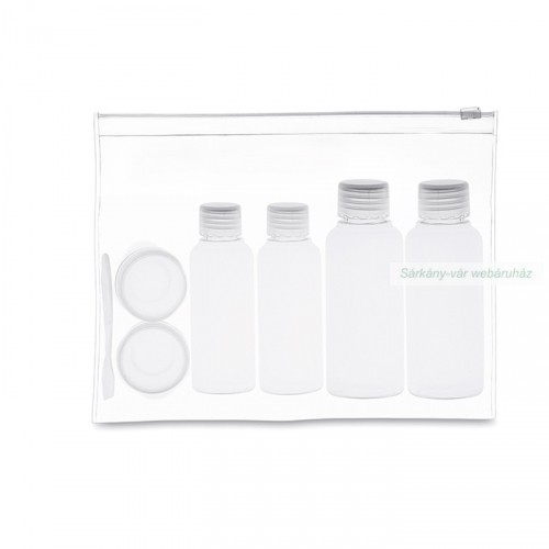 Kozmetikai utazótasak palackokkal