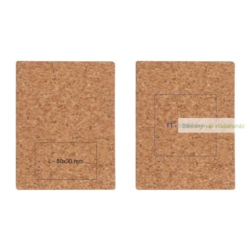 Parafa borítású jegyzettömb,  8 × 1,8 × 10,5 cm