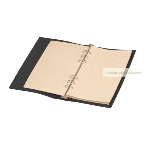 A5 gyűrűs jegyzetfüzet PU borító, 16,7 x 2 x 23 cm