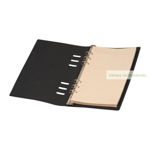 A5 gyűrűs jegyzetfüzet PU borító, 16,7 x 2 x 23 cm