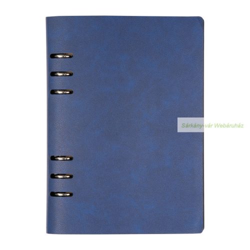 A5 gyűrűs jegyzetfüzet PU borító, 16,7 x 2 x 23 cm