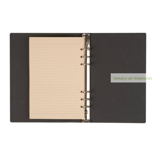 A5 gyűrűs jegyzetfüzet PU borító, 16,7 x 2 x 23 cm