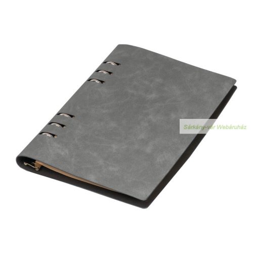 A5 gyűrűs jegyzetfüzet PU borító, 16,7 x 2 x 23 cm