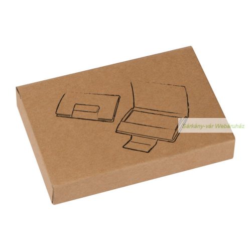 Műbőr borítású névjegykártyatartó, 9,6 × 6,6 × 1,4 cm