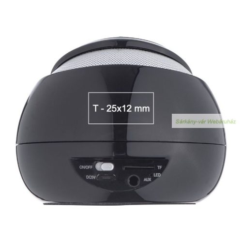 Bluetooth hangszóró, FM rádió, 3W