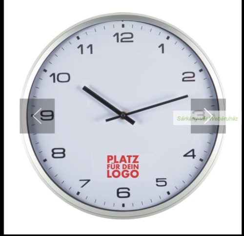 Modern falióra ezüst kerettel
