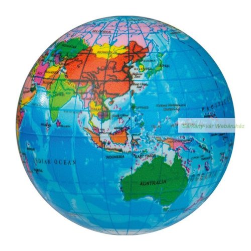 Stresszlabda, földgömb -  ø 6,2 cm