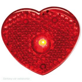 Szív villogó fény, 4 x 3,2 x 1,4 cm