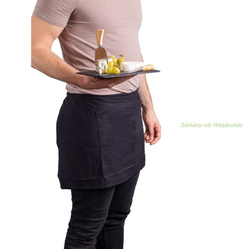 Koldby 2 zsebes pamut pincérkötény, 89 × 40 cm