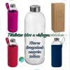 Üveg ivópalack neoprén tokban, 1L