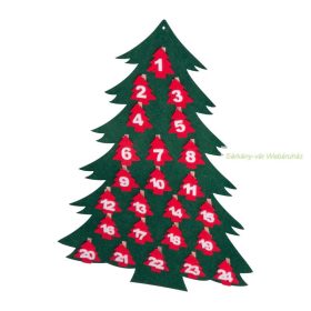 Adventi naptár, 34 x 2 x 45 cm