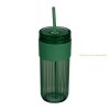 Műanyag pohár szívószállal, 660 ml