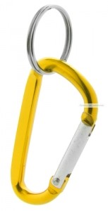 Kulcstartó, karabíner alu, 30×60×5 mm