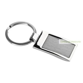 Fém kulcstartó, matt króm belső