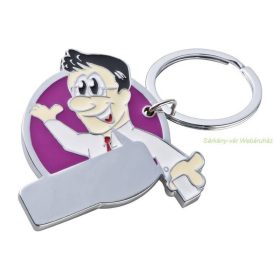 Emberke formájú kulcstartó