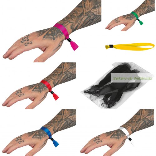 Rendezvény karszalag, 17 × 1,5 × 0,8 cm