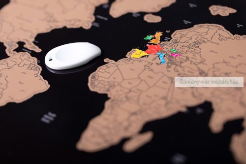 Kaparós világtérkép, 43×28,5 cm