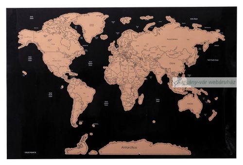 Kaparós világtérkép, 43×28,5 cm