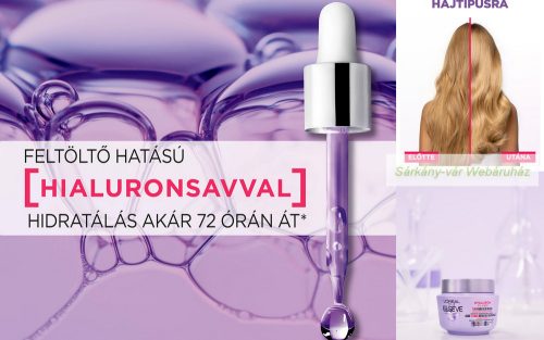 Elseve Hyaluron Plump hidratáló hajpakolás hialuronsavval, 300ml