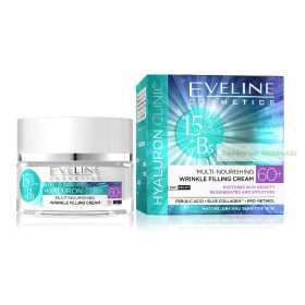   HYALURON CLINIC 60+ Multi-tápláló ráncfeltöltő arckrém, 50ml - EVELIN