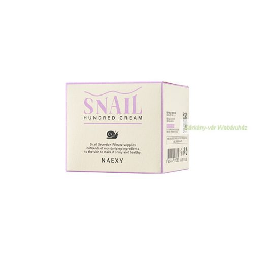 NAEXY Hundred Snail arckrém Csiganyálka-szűrlettel, 100 g