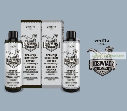 Sötétítő sampon férfiaknak ősz hajra, 200ml - Venita Men