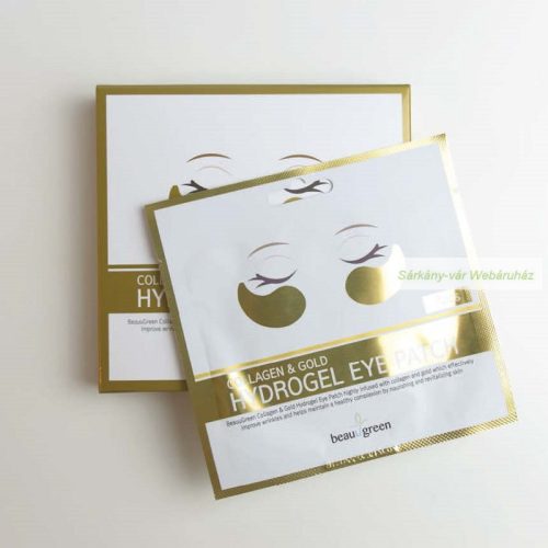 BEAUUGREEN COLLAGEN & GOLD hidrogél szemtapasz, 2 db