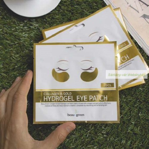 BEAUUGREEN COLLAGEN & GOLD hidrogél szemtapasz, 2 db