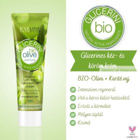   Glicerini  kéz- és körömápoló krém BIO-Oliva 100ml - EVELINE