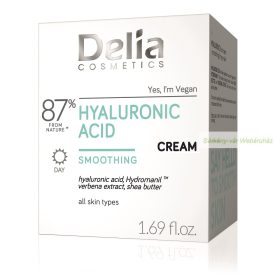   DELIA Cosmetics Vegán HYALURONSAV Simító nappali arckrém, 50ml