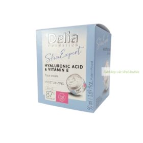   Skin Expert Hyaluronsav & E-vitamin hidratáló arckrém, 50 ml - DELIA