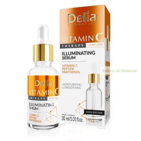   C-vitamin Therapy világosító arcszérum peptiddel, 30 ml - Delia 