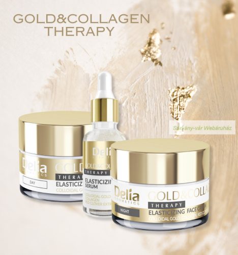 GOLD&COLLAGEN Therapy rugalmasságnövelő éjszakai arckrém, 50 ml